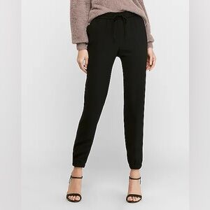 Express 🖤 Mid Rise Drawstring Utility Jogger Pant in Black 🖤 size Large